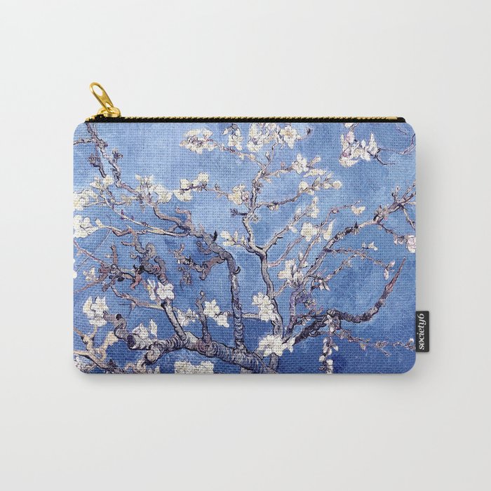 Vincent Van Gogh Almond BlossomS Blue Carry All Pouch Gallery Image 1
