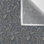 Paisley Line Art - Navy Wall Tapestry Gallery Image 3