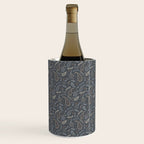 Paisley Line Art - Navy Wine Chiller Gallery Image 2