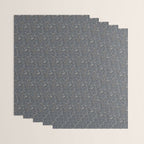Paisley Line Art - Navy Wrapping Paper Gallery Image 3