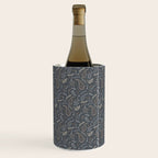 Paisley Line Art - Navy Wine Chiller Gallery Image 3