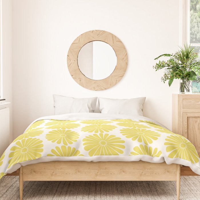 Floral Daisy Pattern XVIII Duvet Cover Gallery Image 3