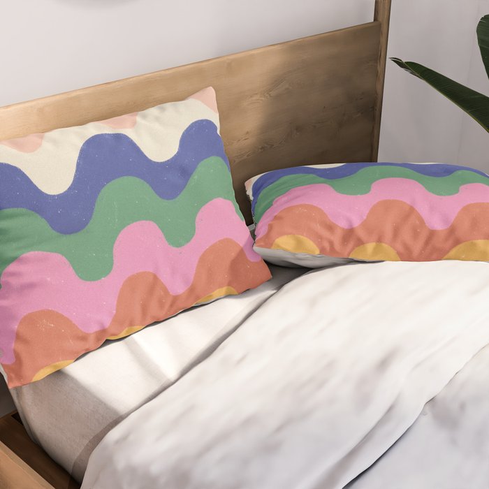 Bright waves Pillow Sham Gallery Image 2