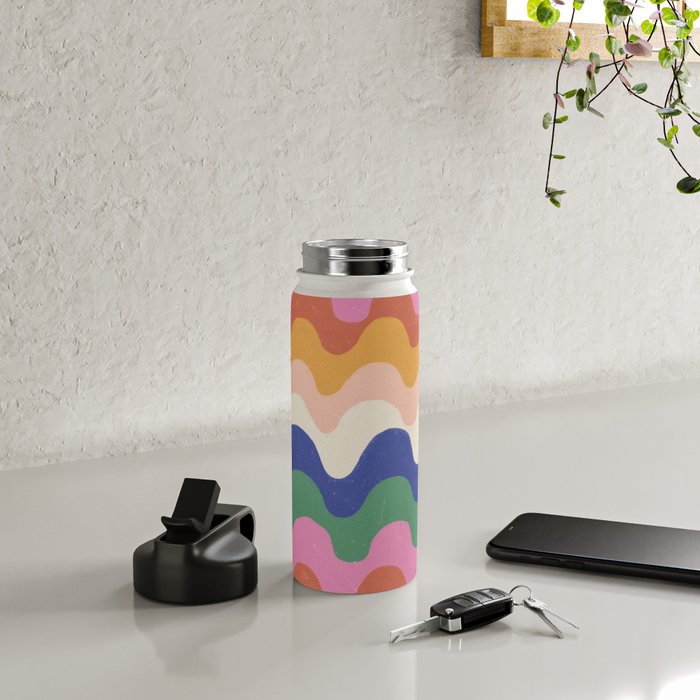 Bright waves Water Bottle Gallery Image 4