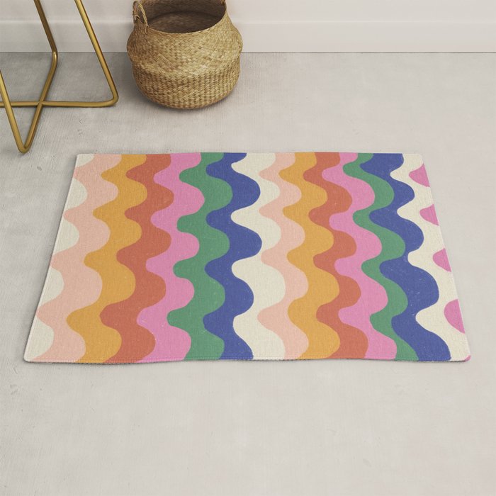 Bright waves Rug Gallery Image 1
