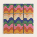 Bright waves Wood Wall Art Gallery Image 1