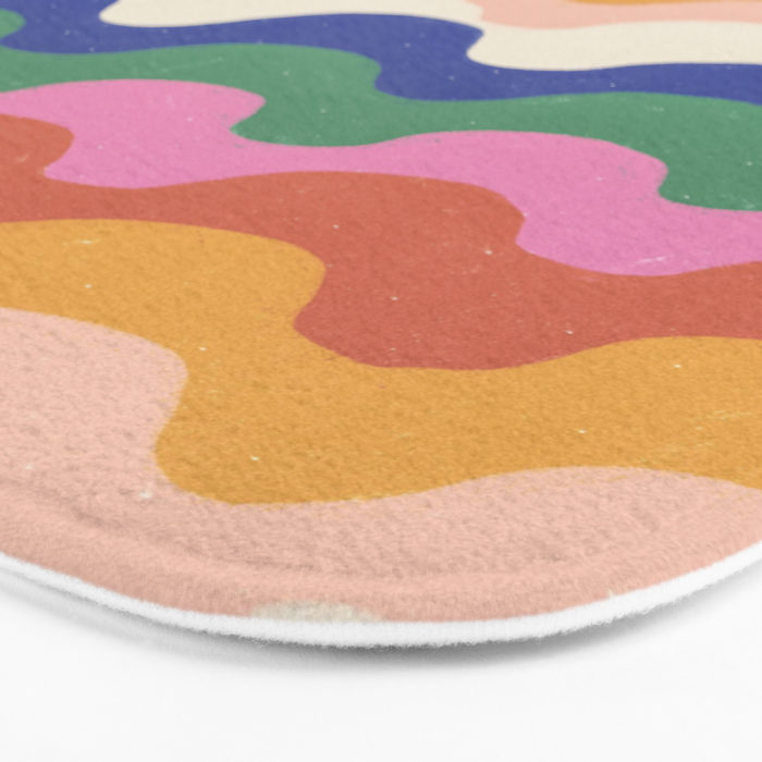 Bright waves Bath Mat Gallery Image 3