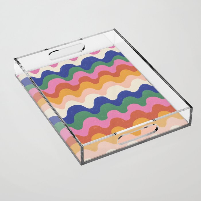 Bright waves Acrylic Tray Gallery Image 1
