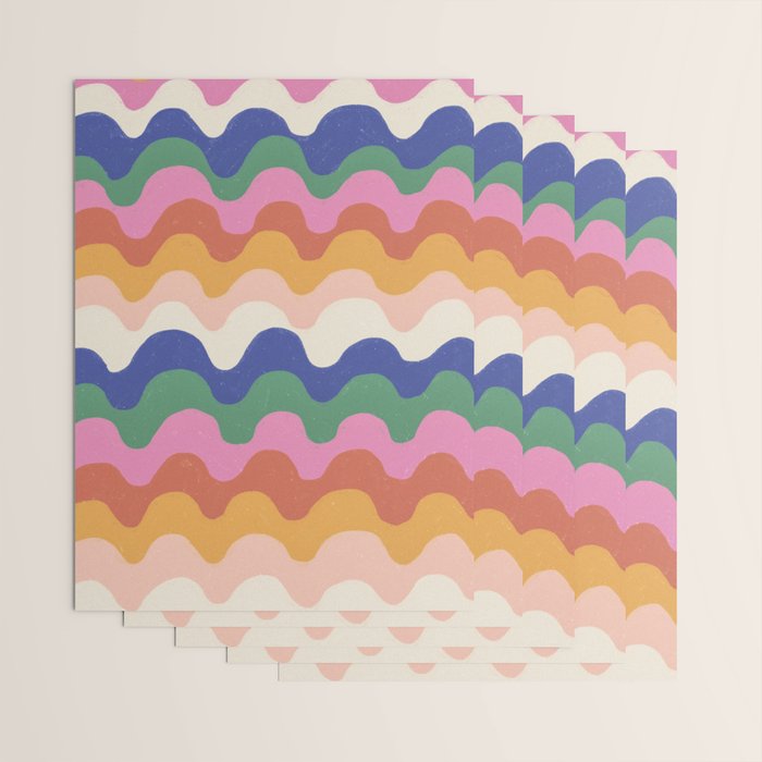 Bright waves Wrapping Paper Gallery Image 3