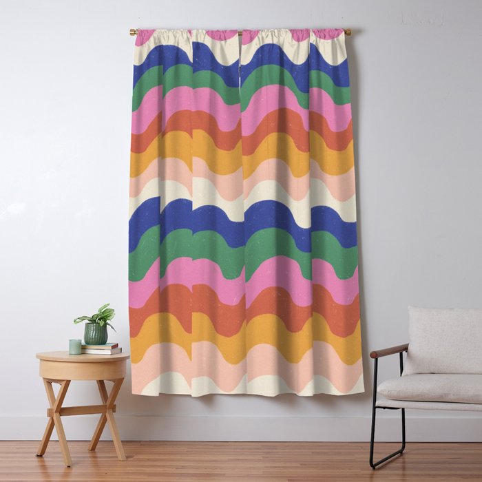 Bright waves Window Curtain Gallery Image 1