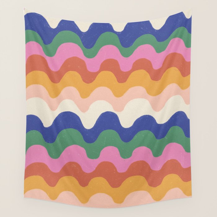 Bright waves Wall Tapestry Gallery Image 1