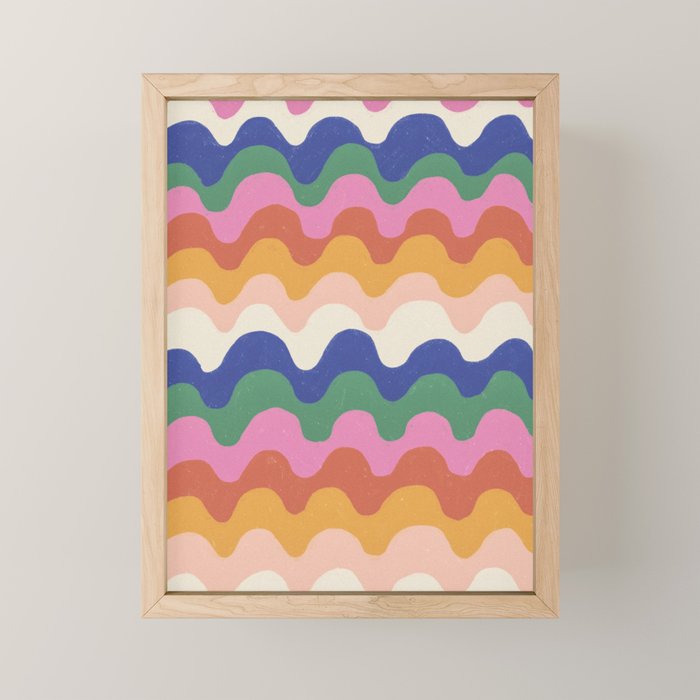 Bright waves Mini Art Print Gallery Image 1