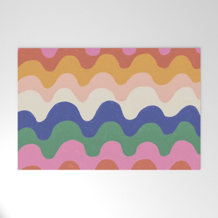 Bright waves Welcome Mat Gallery Image 1