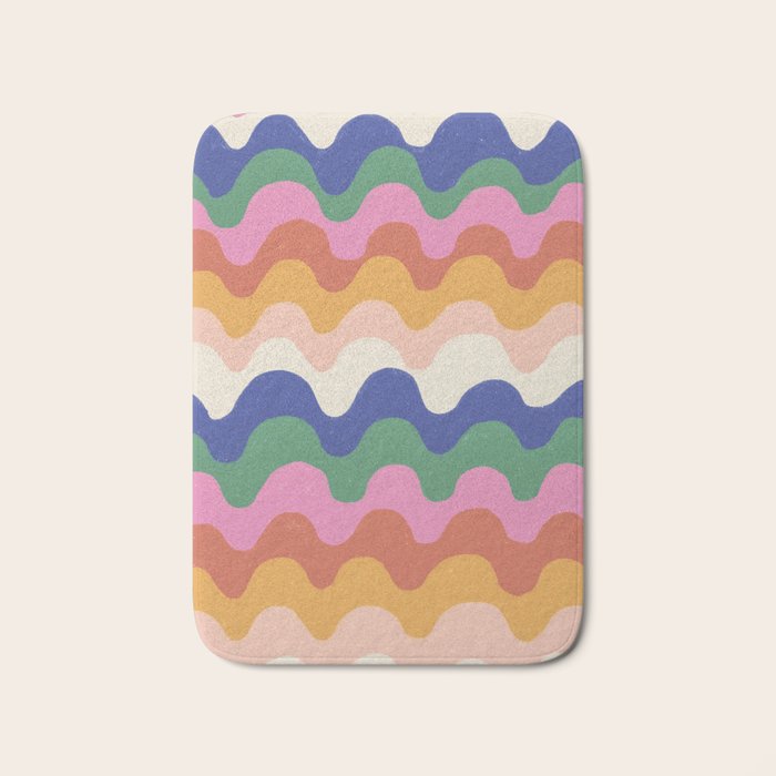 Bright waves Bath Mat Gallery Image 1