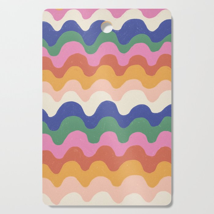 Bright waves Cutting Board Gallery Image 1