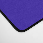 Checkerboard Check Pattern in Cobalt Blue and Beige Desk Mat Gallery Image 4