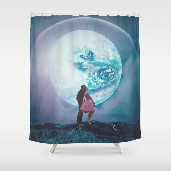 Two million Years from Yesterday Horizontal Shower Curtain Gallery Image 1
