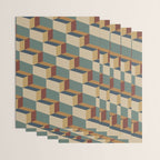 Cuboid Geometric Abstract Shapes Pattern X Wrapping Paper Gallery Image 3