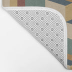 Cuboid Geometric Abstract Shapes Pattern X Bath Mat Gallery Image 2
