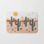 Cacti Desert Landscape Bath Mat Gallery Image 1