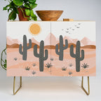 Cacti Desert Landscape Credenza Gallery Image 1