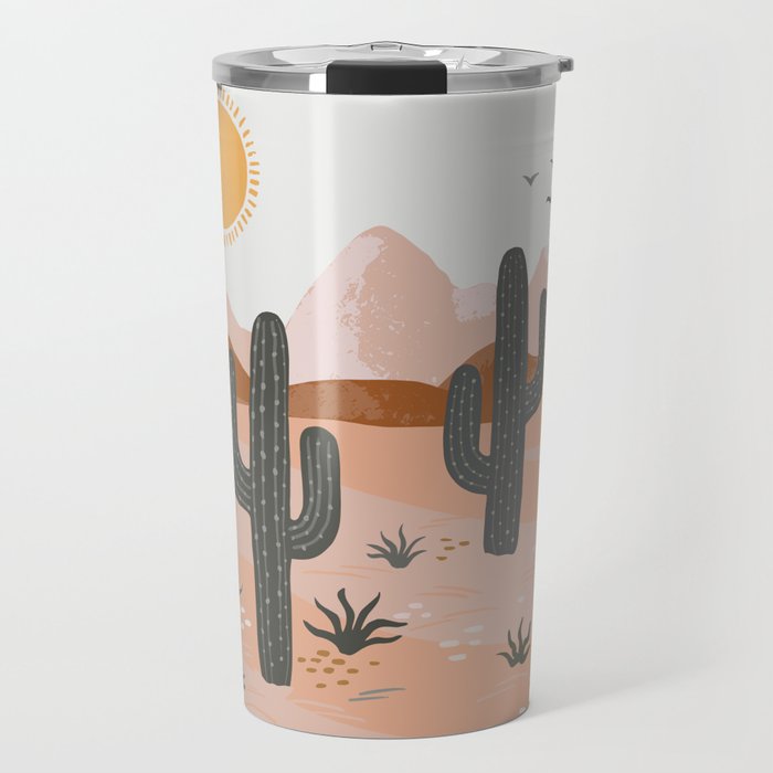Cacti Desert Landscape Travel Mug Gallery Image 1