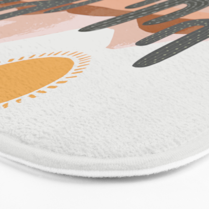 Cacti Desert Landscape Bath Mat Gallery Image 3