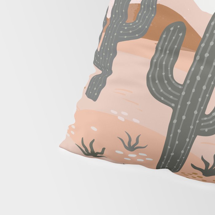 Cacti Desert Landscape Pillow Sham Gallery Image 4