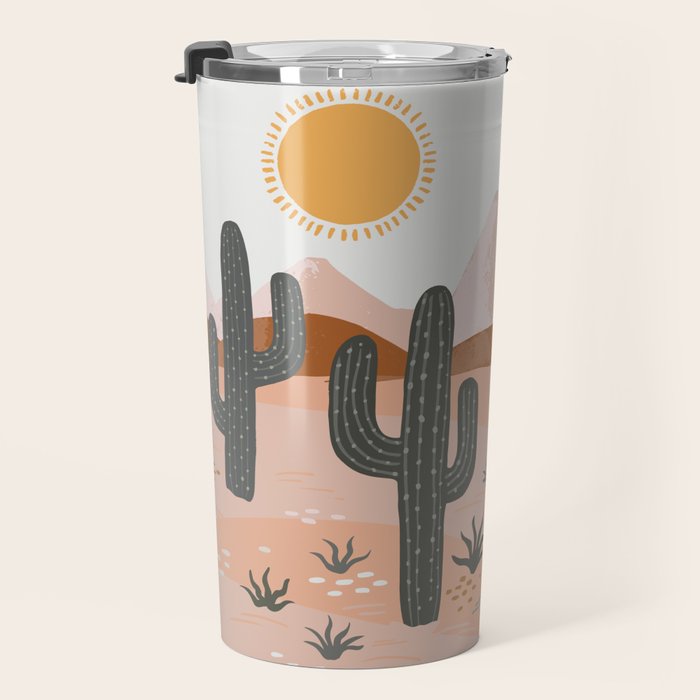 Cacti Desert Landscape Travel Mug Gallery Image 3