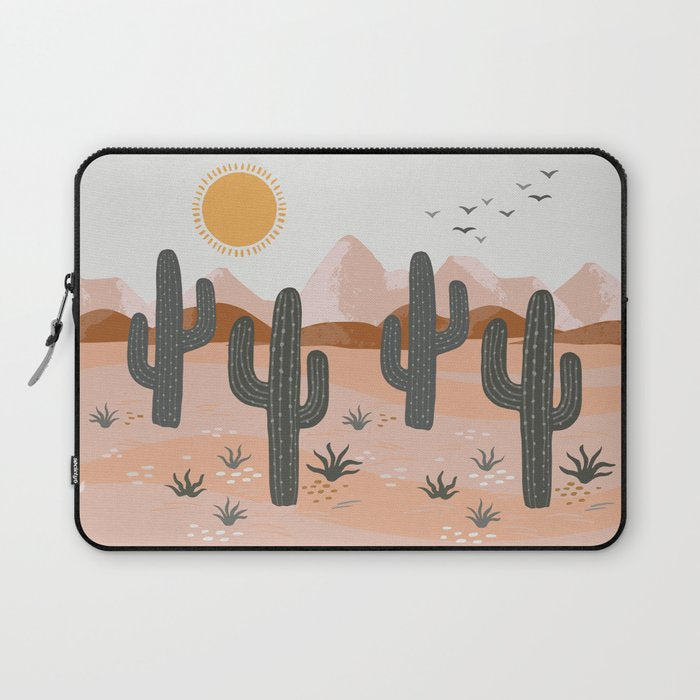 Cacti Desert Landscape Laptop Sleeve Gallery Image 1