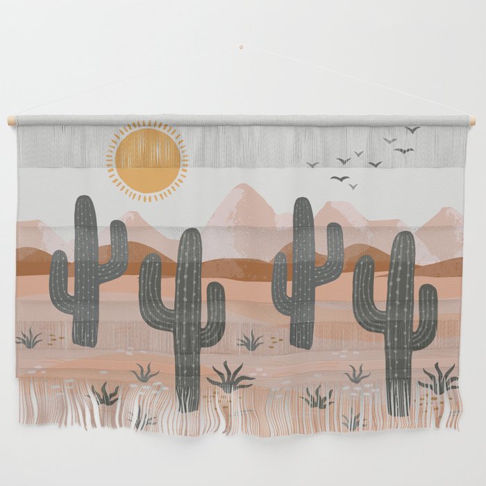 Cacti Desert Landscape Wall Hanging Gallery Image 1