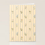 Cozy Cottage Flowers With Stripes Stationery Card Gallery Image 2