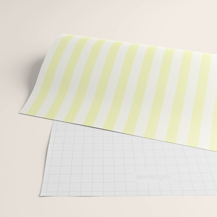 Melo Yellow Stripe Wrapping Paper Gallery Image 2
