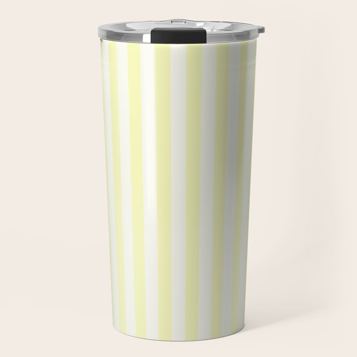 Melo Yellow Stripe Travel Mug Gallery Image 1
