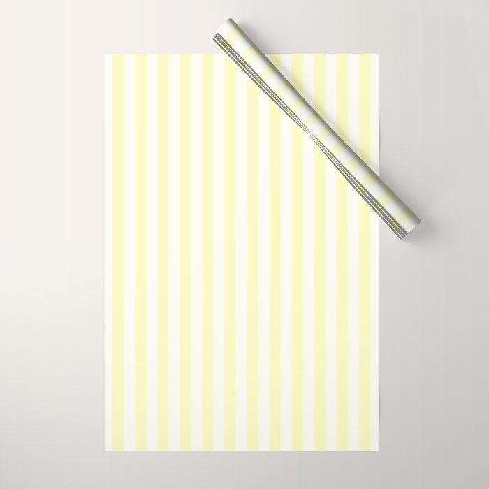 Melo Yellow Stripe Wrapping Paper Gallery Image 1