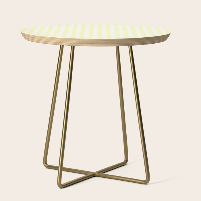 Melo Yellow Stripe Side Table Gallery Image 1