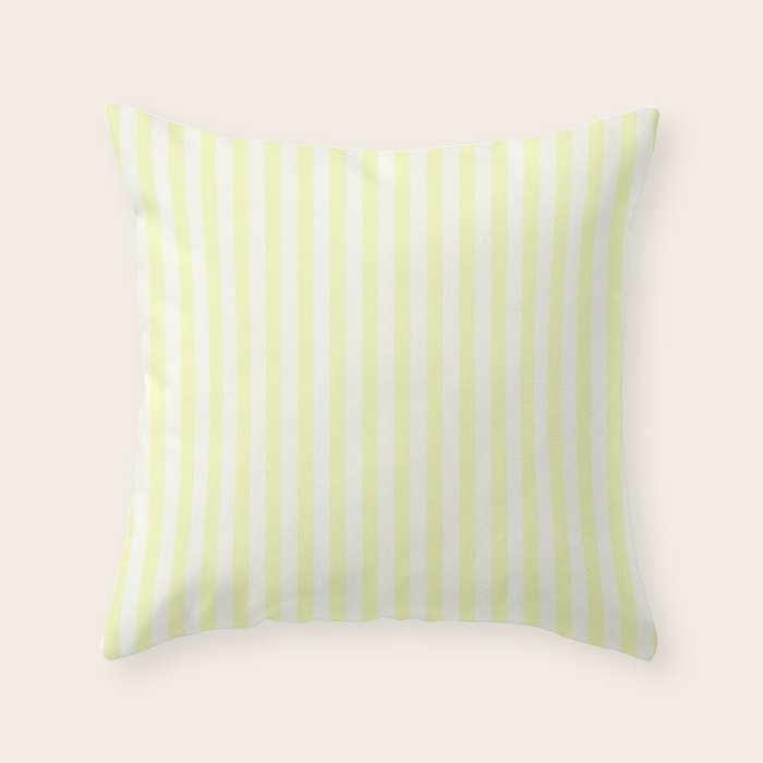 Melo Yellow Stripe Throw Pillow Gallery Image 6