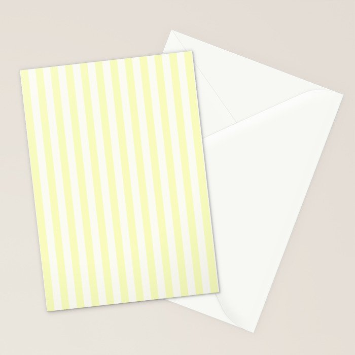 Melo Yellow Stripe Stationery Card Gallery Image 2
