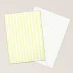 Melo Yellow Stripe Stationery Card Gallery Image 2