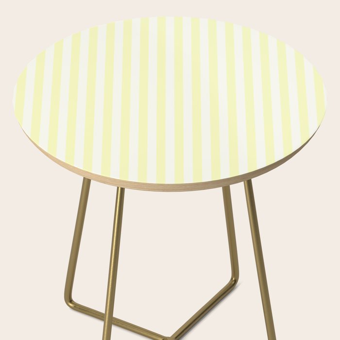 Melo Yellow Stripe Side Table Gallery Image 2