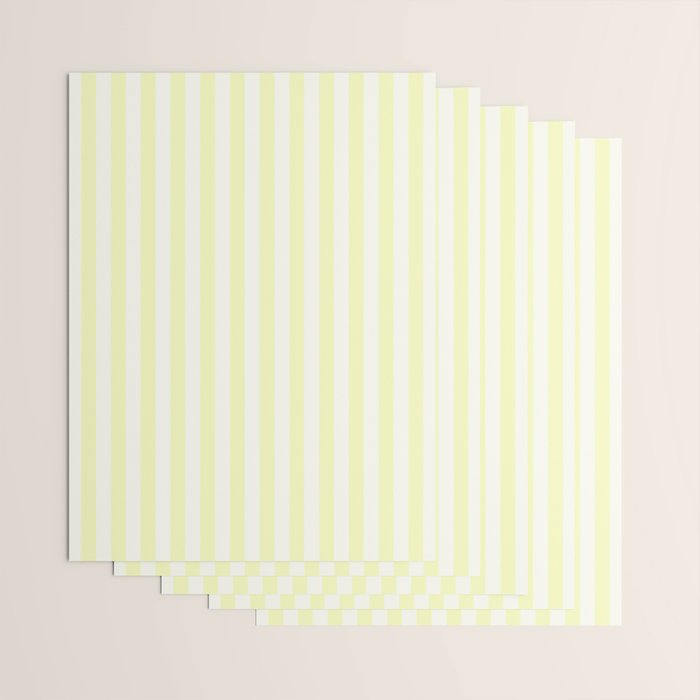Melo Yellow Stripe Wrapping Paper Gallery Image 3