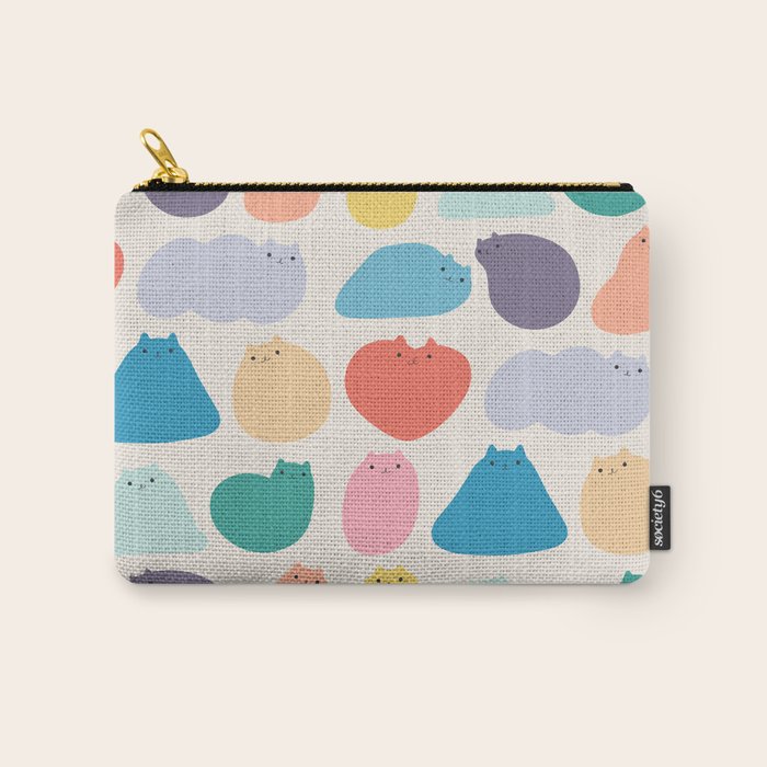 Cat Landscape 168 - Colourful Cats Carry All Pouch Gallery Image 1