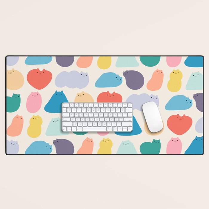 Cat Landscape 168 - Colourful Cats Desk Mat Gallery Image 1