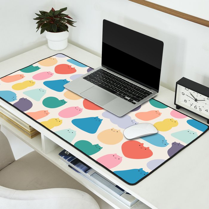 Cat Landscape 168 - Colourful Cats Desk Mat Gallery Image 2