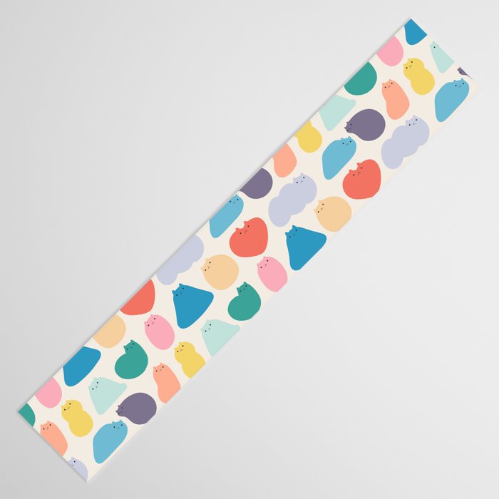 Cat Landscape 168 - Colourful Cats Table Runner Gallery Image 3