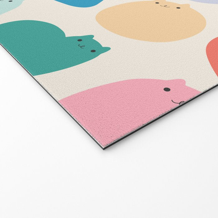 Cat Landscape 168 - Colourful Cats Welcome Mat Gallery Image 2