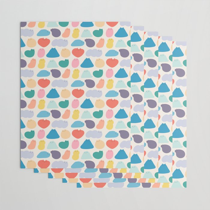 Cat Landscape 168 - Colourful Cats Wrapping Paper Gallery Image 3