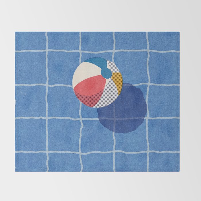 BALLS / Beach Ball II Throw Blanket Gallery Image 2