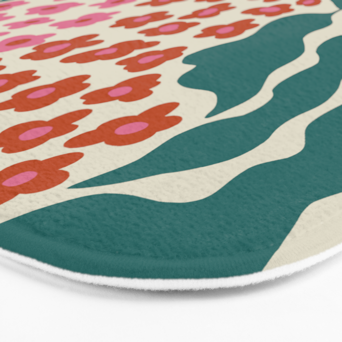 Fern floral farm Bath Mat Gallery Image 3