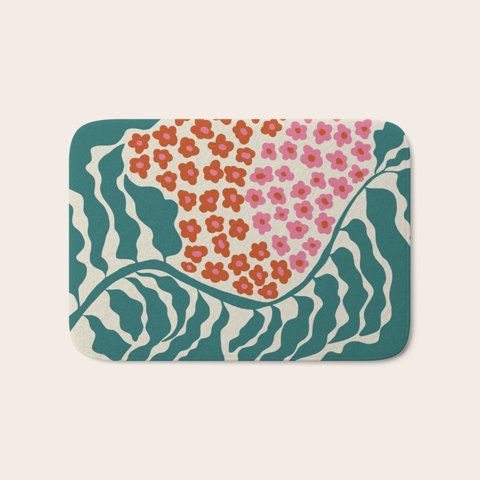 Fern floral farm Bath Mat Gallery Image 1